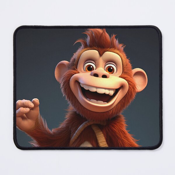 Item preview, Fun Cartoon Monkey Illustration - Cheerful and Colorful Art for Monkey Lovers designed and sold by DoPrint.