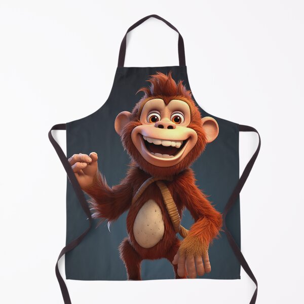 Item preview, Fun Cartoon Monkey Illustration - Cheerful and Colorful Art for Monkey Lovers designed and sold by DoPrint.
