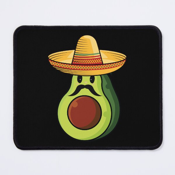 Item preview, Avocado fruit with mustache celebrating cinco de mayo  designed and sold by Donutlovers.