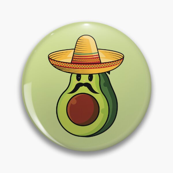 Item preview, Avocado fruit with mustache celebrating cinco de mayo  designed and sold by Donutlovers.