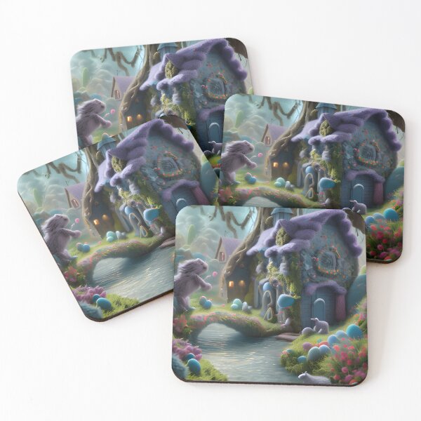 Item preview, Woolen Easter Cottage: A Whimsical Forest Retreat designed and sold by ZarliaShop.