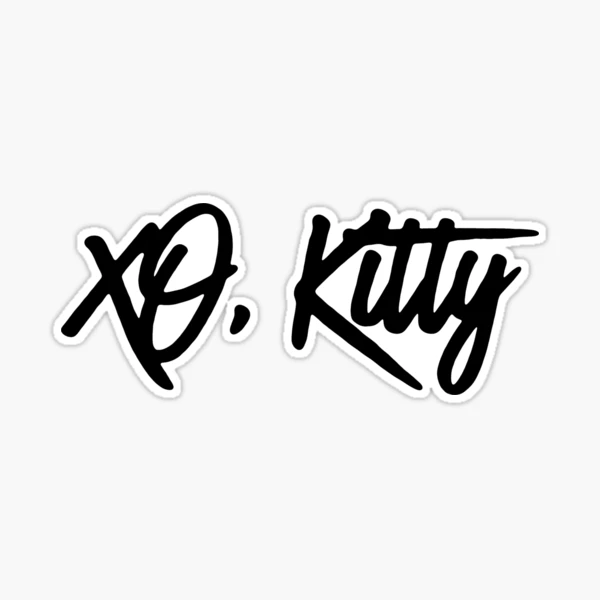 xo, kitty Sticker for Sale by premslays