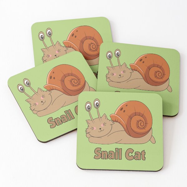 Item preview, Cute land snail cat with mollusk shell  designed and sold by Donutlovers.