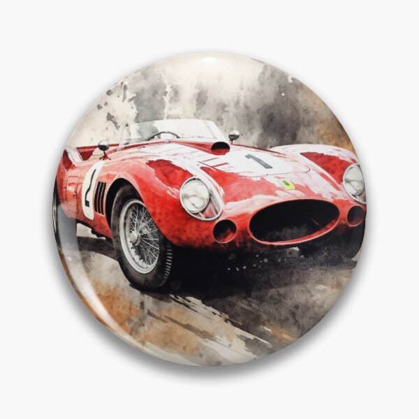 Item preview, Alberto Ascari 1952 Vintage Ferrari 500 F1 Watercolour Painting Print  designed and sold by PicTechNowArt.