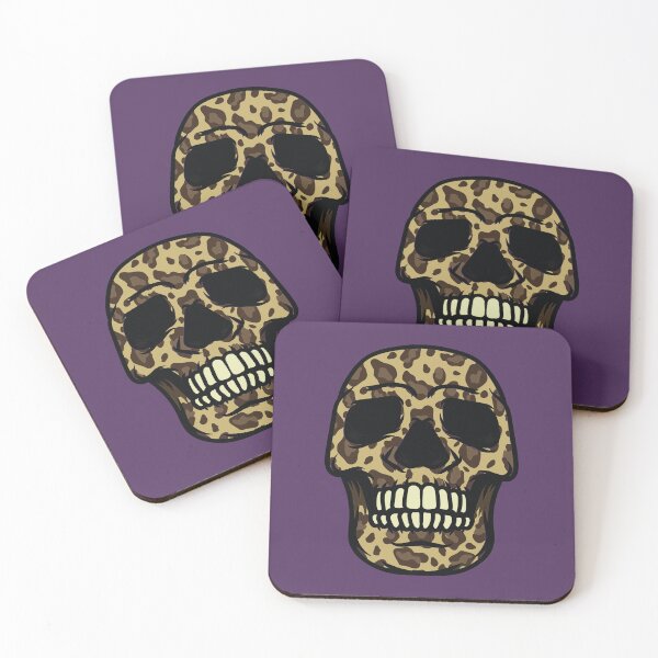 Item preview, Leopard skin on a skull head  designed and sold by Donutlovers.