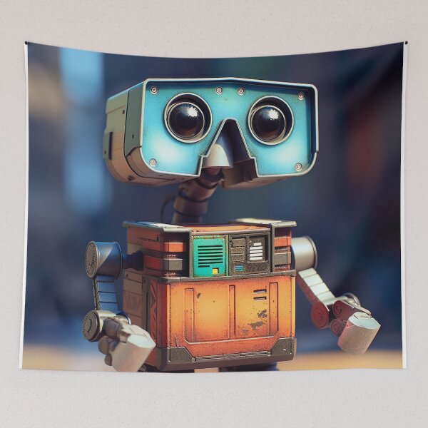 Item preview, Playful Cartoon Mini Robot Design - Futuristic and Engaging Art for Robot Enthusiasts designed and sold by DoPrint.