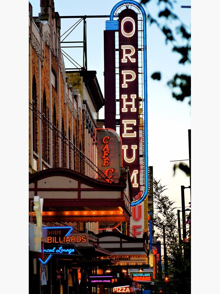 "Neon Signs of Downtown Vancouver" Sticker for Sale by raetucker