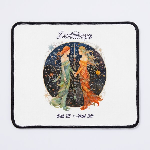 Artikelvorschau, abstract fantasy zodiac sign gemini zwillinge entworfen und verkauft von Picture-Art.