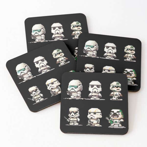 Item preview, Galactic soldiers pixelated designed and sold by ukrdesignhub.