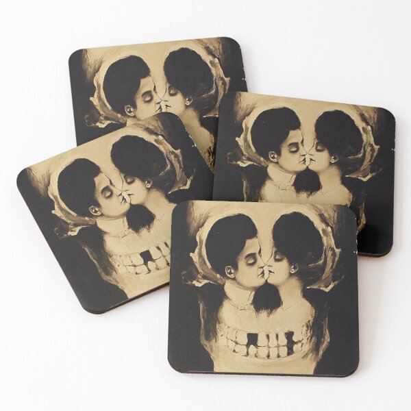 Item preview, kissing skull (Custom) designed and sold by trustpomerch.