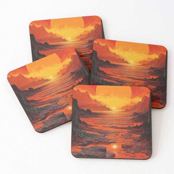Item preview, Sun Volcano Lava Landscape designed and sold by Synthetic-Dream.