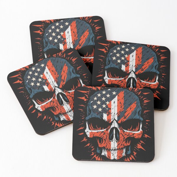 Item preview, American Flag Skull designed and sold by GangBangGang.