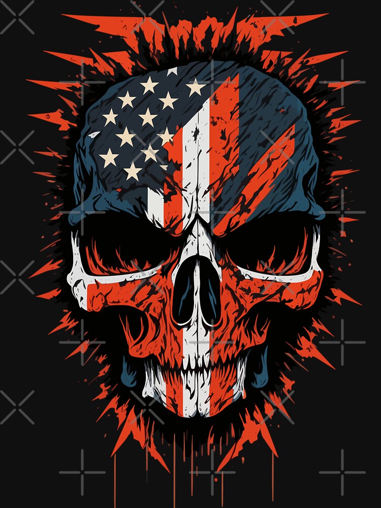 Patriotic Donald Trump Sugar Skull T-Shirt