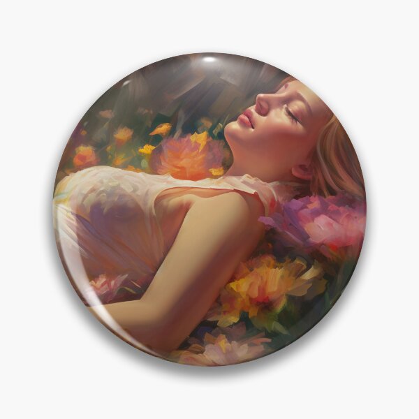 Item preview, Sleeping girl beauty in the garden designed and sold by Red Witch Art.