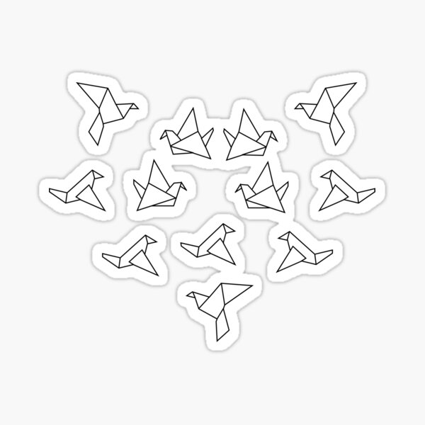 Item preview, Flock of Paper Cranes designed and sold by the-popup.