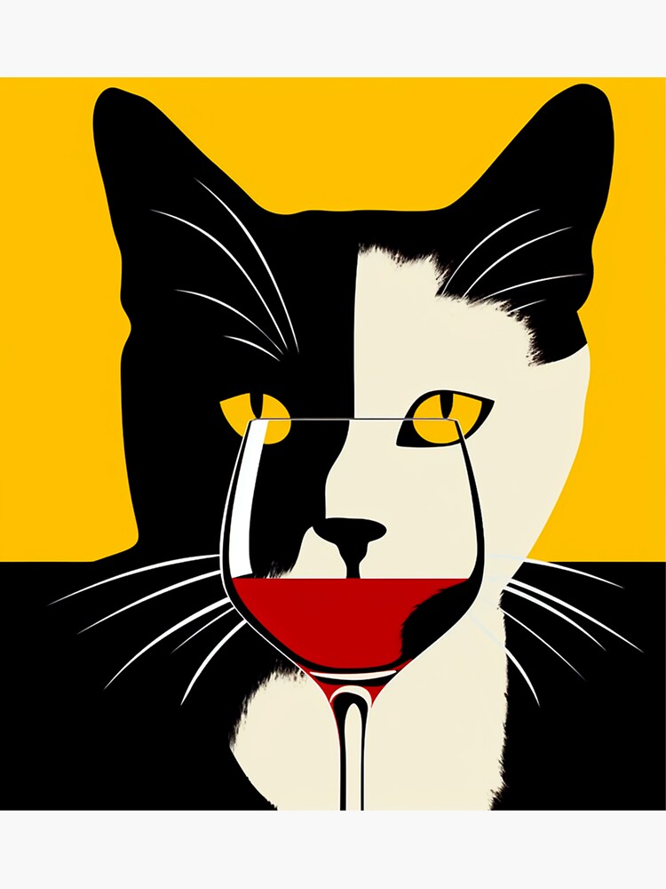 Thumbnail 3 von 3, Sticker, Wein Kat designt und verkauft von PinkPinkArts.