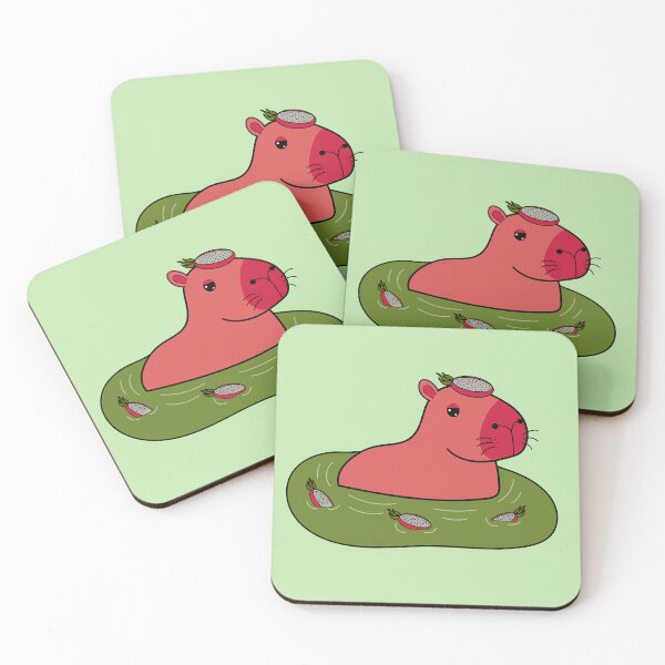 Item preview, Kawaii dragon fruit capybara designed and sold by SunMoonMilk.