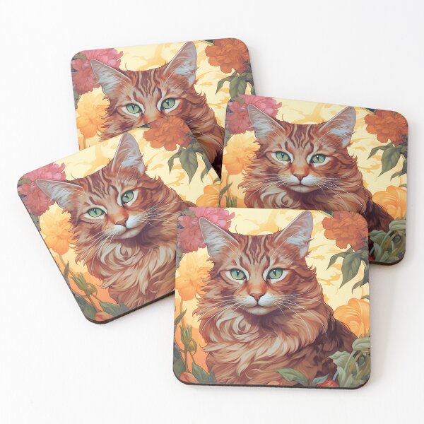 Item preview, Cat Nouveau: A Tribute to Alfonse Mucha designed and sold by 1000 Beautiful Things.