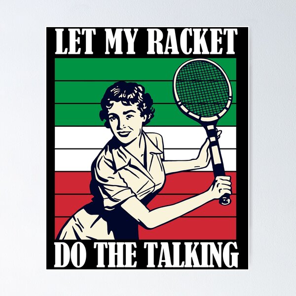 Tennis Racquet Note Cards on Textured Heavy Card Stock With