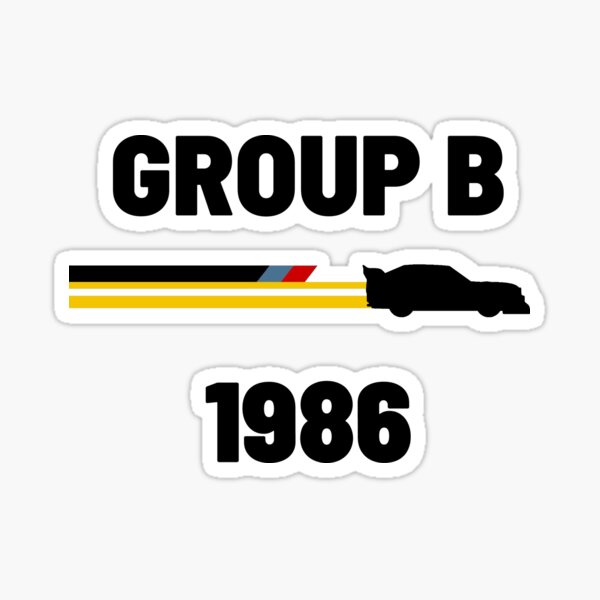 Quattro Group B Sticker for Sale by vectoride