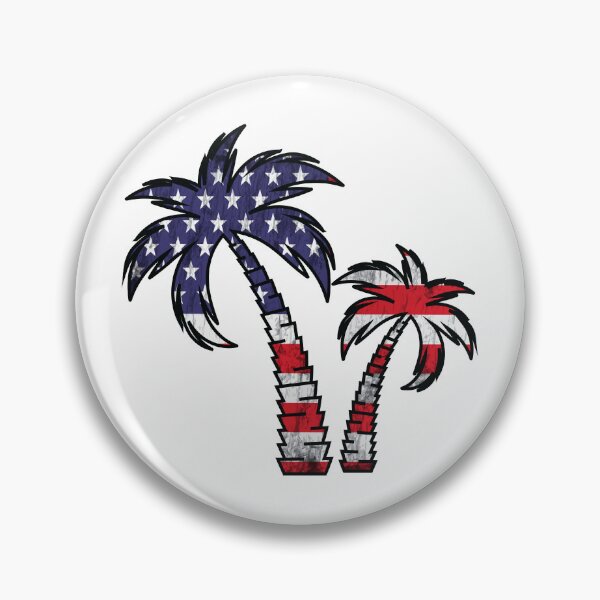 Item preview, Coconut palm tree on grunge american flag  designed and sold by Donutlovers.
