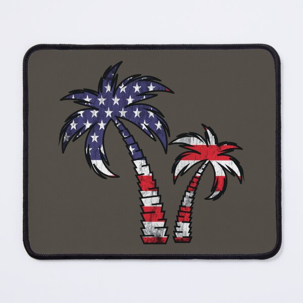Item preview, Coconut palm tree on grunge american flag designed and sold by Donutlovers.