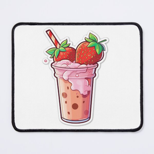 Item preview, Watercolor, Cute Strawberry Smoothies Stickers Sticker designed and sold by SuccessSK.