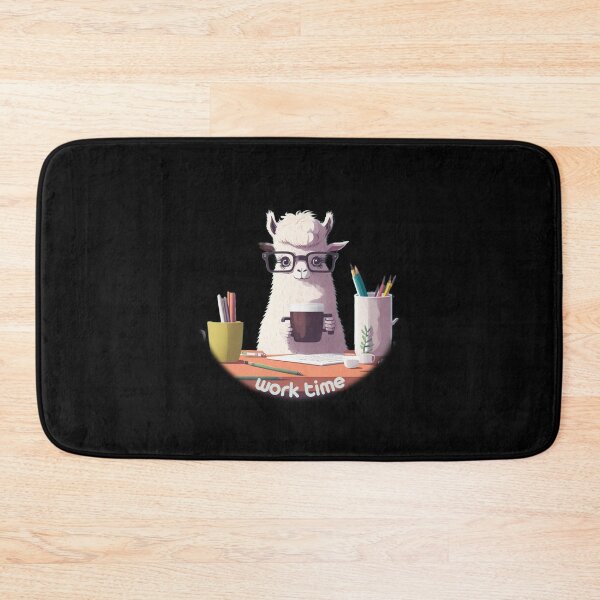 Item preview, Coffee Break with Love: Cute Llama Office Illustration designed and sold by hudaG.