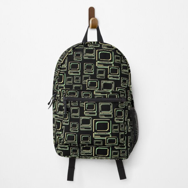Item preview, Old-school computer glitch pattern - Black, Green & Yellow designed and sold by NataliaKiwibird.