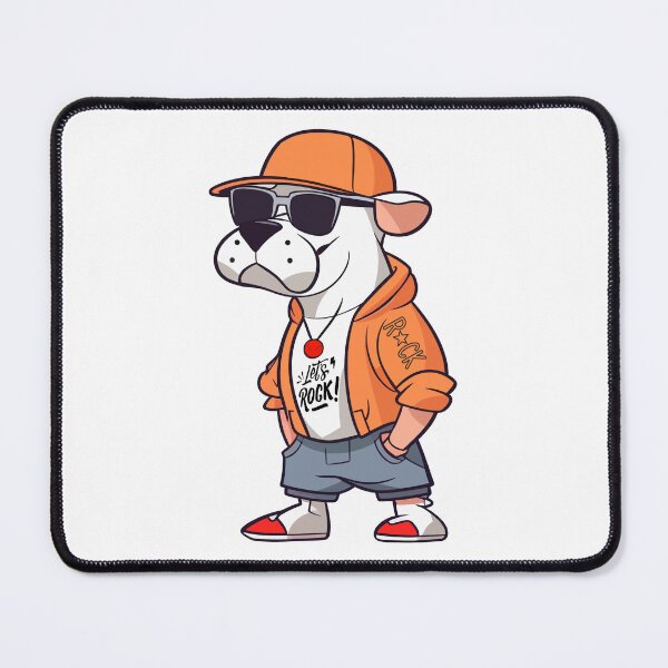 Item preview, Hip Dog Dressed in Rock Style designed and sold by Artwyz.