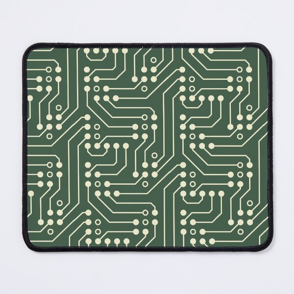 Item preview, Microprocessor geometric abstract pattern - Green & Ivory designed and sold by NataliaKiwibird.