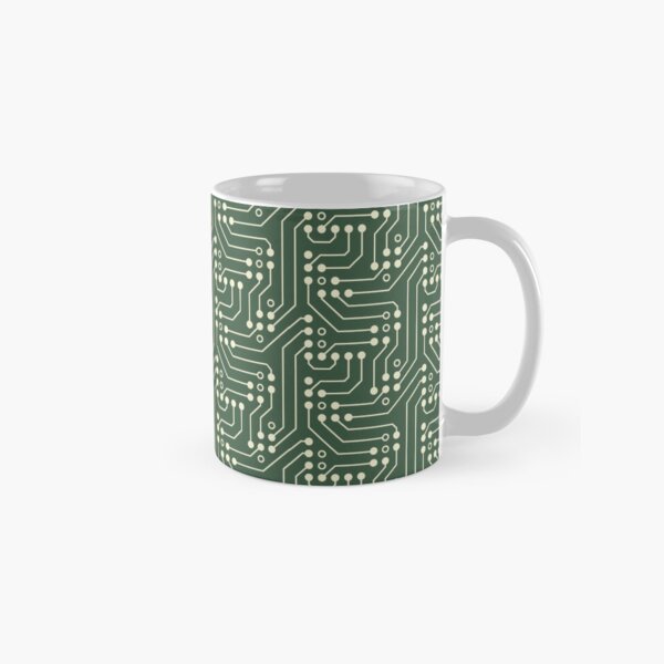 Item preview, Microprocessor geometric abstract pattern - Green & Ivory designed and sold by NataliaKiwibird.