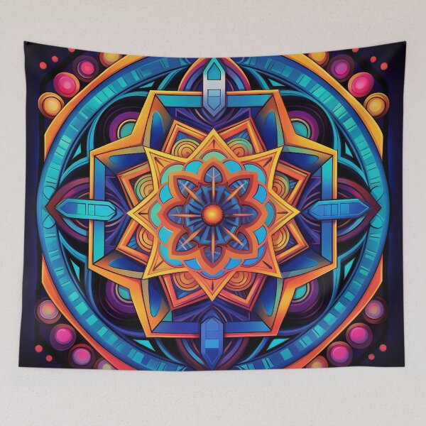 Item preview, Psychedelic Mandala Meditation with Luminous Water Symbolism designed and sold by SweetWhiskers.