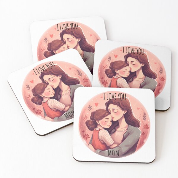 Item preview, I love You Mom Motherday Sticker designed and sold by HaberkaDesign.