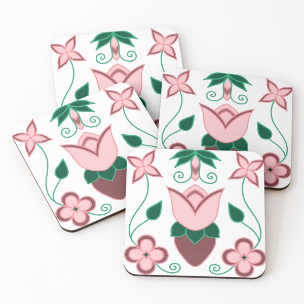 Item preview, Pink Strawberry Floral designed and sold by Niibidoon.
