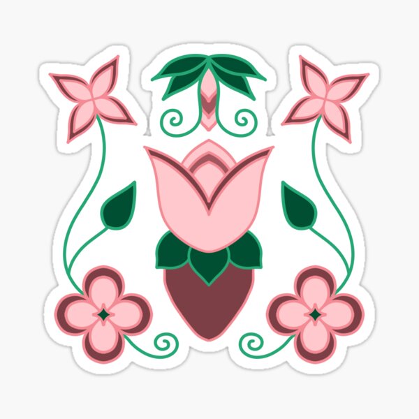 Item preview, Pink Strawberry Floral designed and sold by Niibidoon.