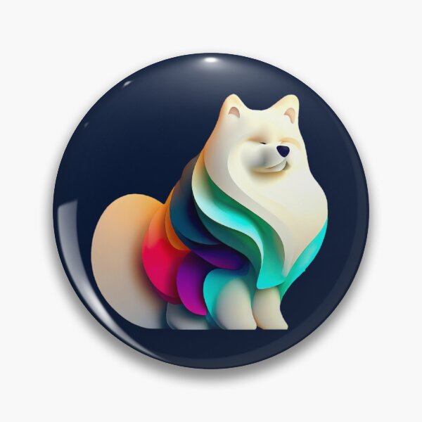 Item preview, Abstract Samoied: Vibrant and Coloreful Art - Dogs Portrait designed and sold by Woof-n-Wear.