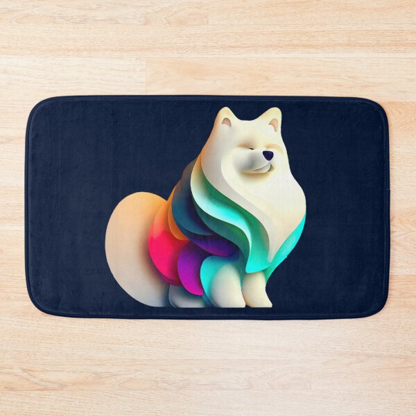 Item preview, Abstract Samoied: Vibrant and Coloreful Art - Dogs Portrait designed and sold by Woof-n-Wear.