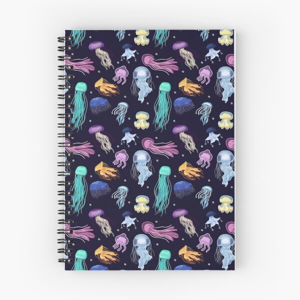 Aperçu de l'œuvre Petit motif de méduses multicolores créée et vendue par InkyFlower.