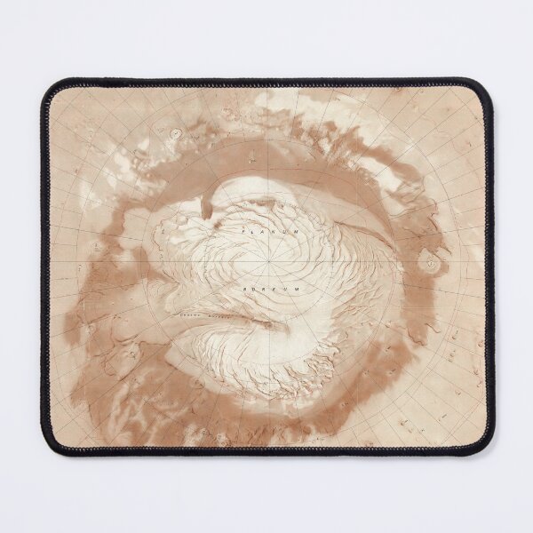 Item preview, Vintage Mars North Pole Topography Map (1977) Mare Boreum Quadrangle Atlas designed and sold by BravuraMedia.