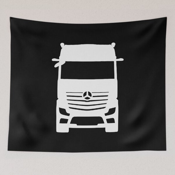 Item preview, Mercedes Actros MB5 white silhouette designed and sold by EdimDesign.