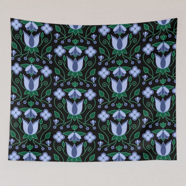 Item preview, Blue Floral designed and sold by Niibidoon.