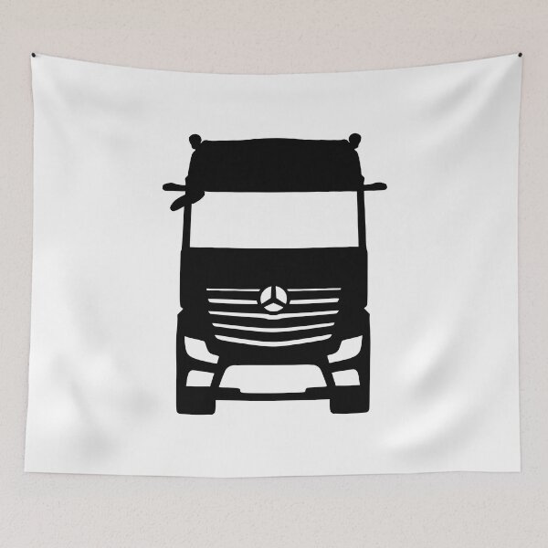 Item preview, Mercedes Actros MB5 black silhouette designed and sold by EdimDesign.