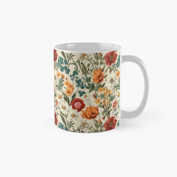 Item preview, Beautiful vintage wild flowers pattern  designed and sold by florallover444.