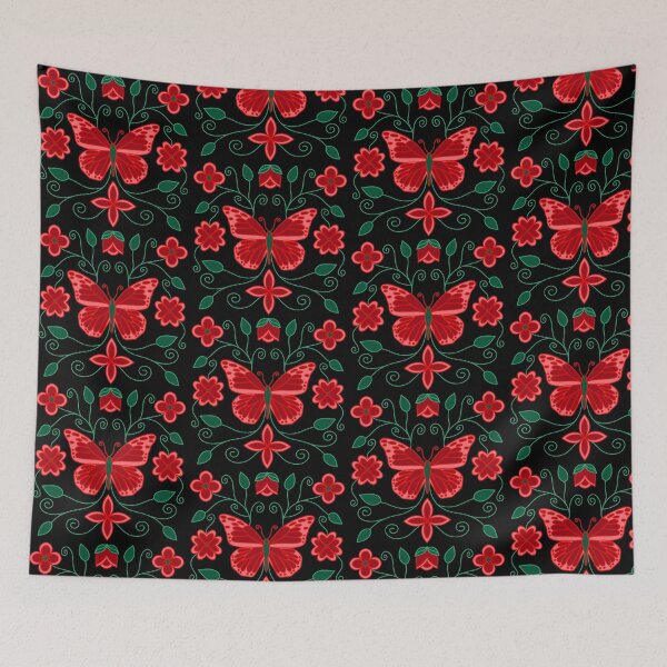 Item preview, Red Floral designed and sold by Niibidoon.
