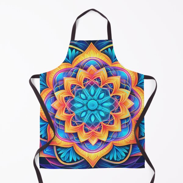 Item preview, Vibrante mandala cubofuturista con simbolismo luminoso y calmante designed and sold by SweetWhiskers.