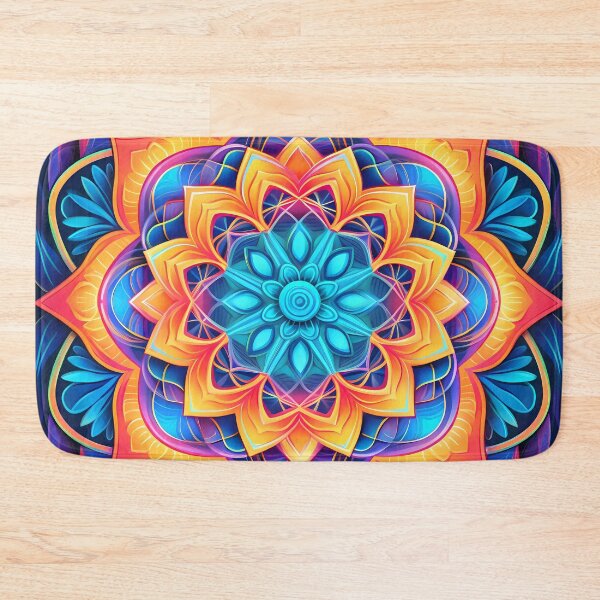 Item preview, Vibrant Cubo-Futuristic Mandala with Luminous calming Symbolism designed and sold by SweetWhiskers.