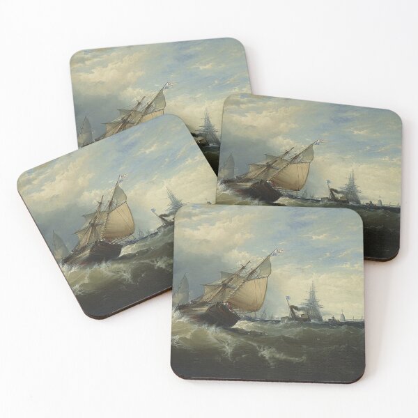 Item preview, Off Sandy Hook by Edward Moran designed and sold by tomorrowsart.