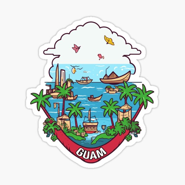 Discover Guam: Tropical Paradise Awaits Sticker