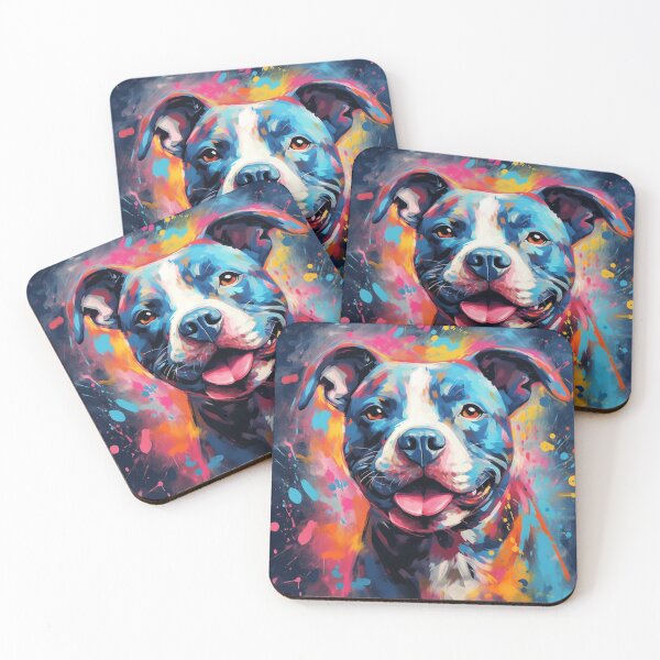 Item preview, Staffy Painting designed and sold by Nocturne  Paws.